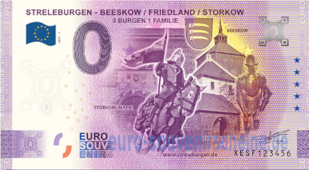 XESF-2021-1 STRELEBURGEN - BEESKOW / FRIEDLAND / STORKOW 3 BURGEN 1 FAMILIE